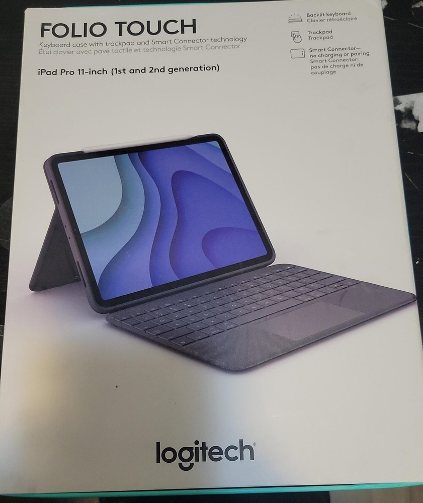 Logitech Folio Touch Keyboard + Smart Connector for iPad Pro 11" 1st 2nd