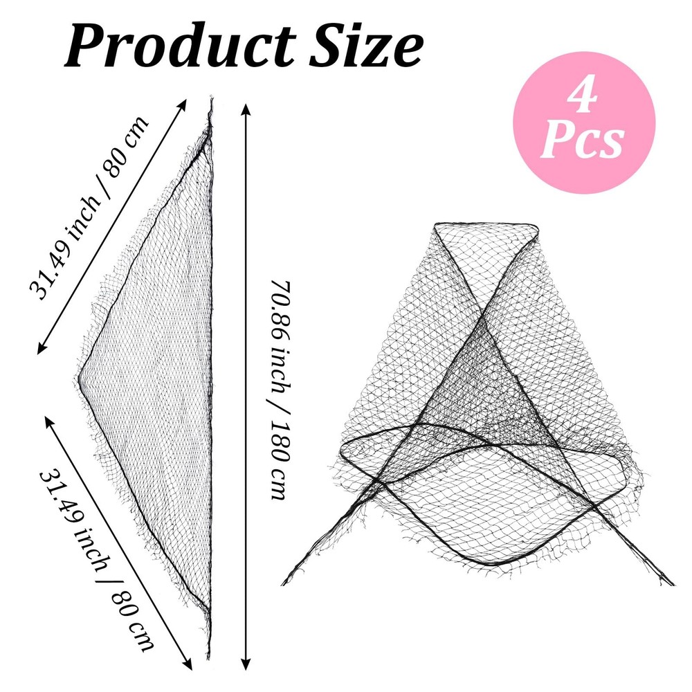 Triangle Hair Net for Rollers, Mesh Hair Net Crochet Nets Hairs Roller Styling