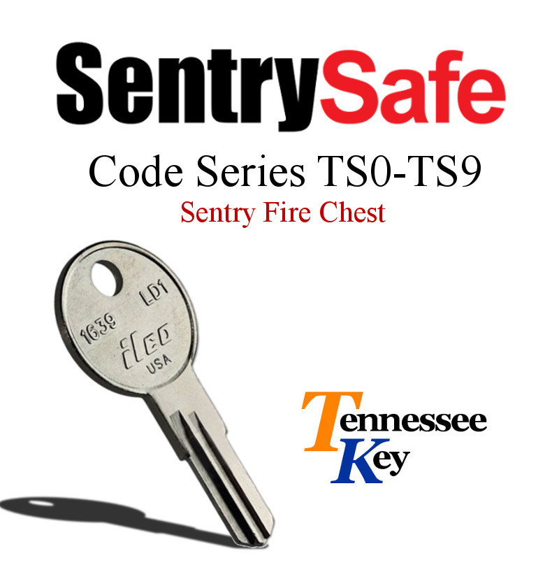 Sentry Safe & Fire Box keys / Select your key code / Series TS0 - TS9