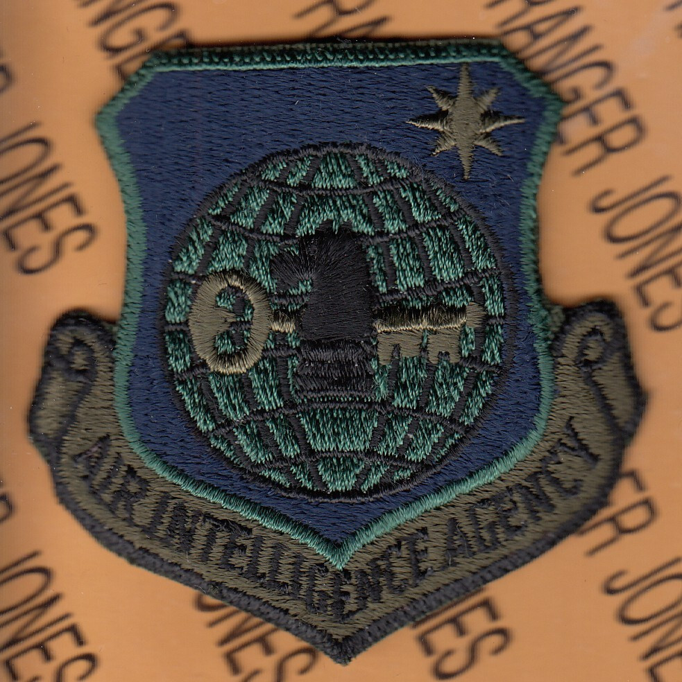 USAF Air Force Air Intelligence Agency AIA OD Green BDU ~3" patch c/e Type B