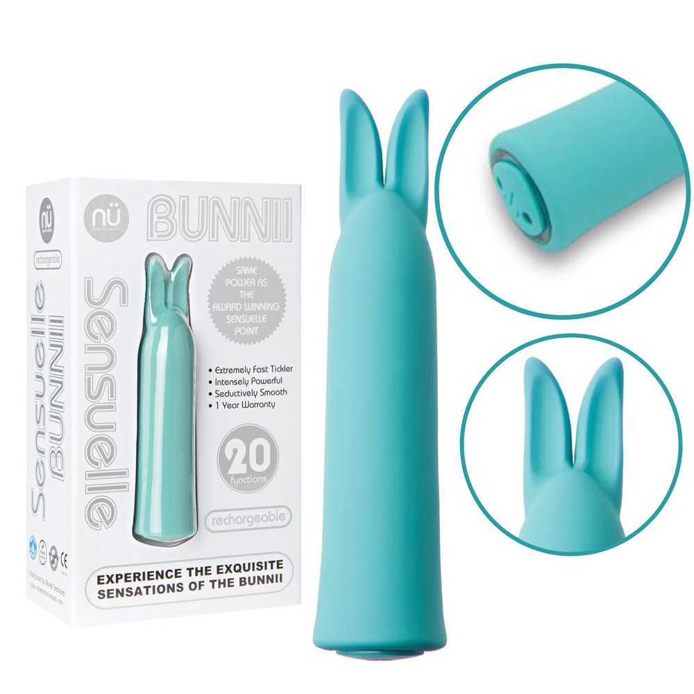 Silicone Rechargeable Rabbit Vibrator Multi-Speed Bunny Ears Clitoral Stimulator