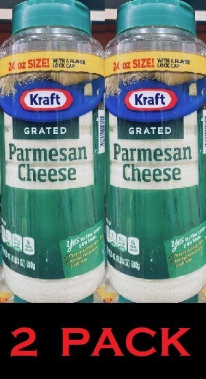 2x Kraft Grated Parmesan Cheese 24 oz Bottle - 2 PACK