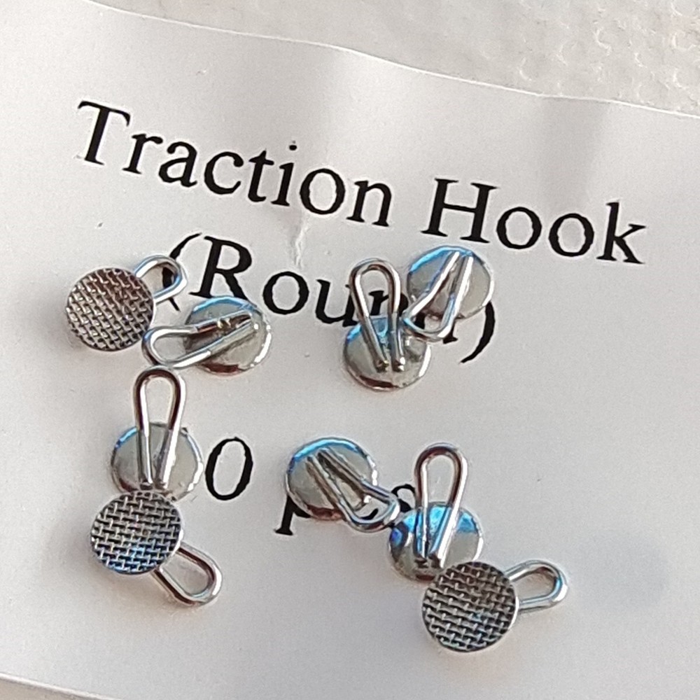 100 Pcs Dental Orthodontic Caplin Hook Traction Hook Diameter Round Bondable