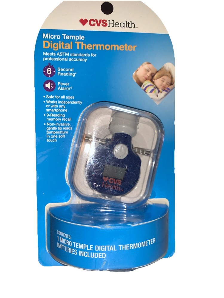Micro Temple Digital Thermometer with 6 second reading