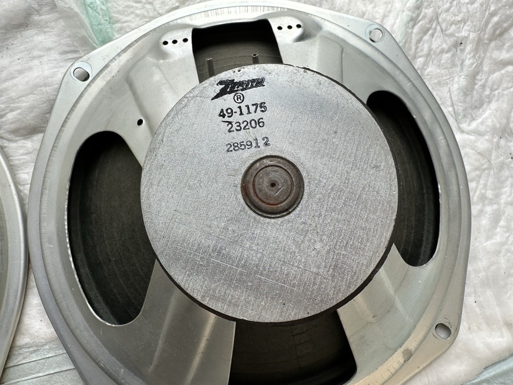Zenith 49-1175 10” Full Range Speakers