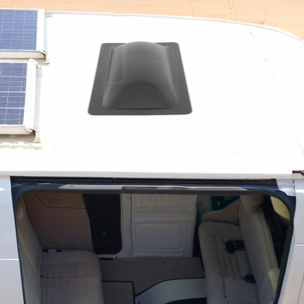 Black 18" x 34" RV Skylight Replacement Cover Camper RV Skylight Outer Cover