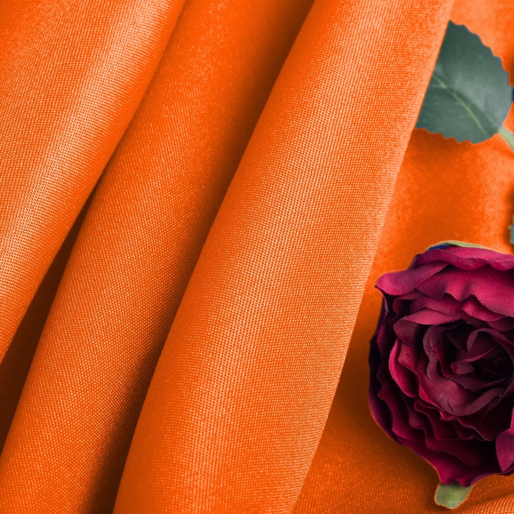 2pack 60x102 Inch Orange Rectangular Tablecloth 6 Feet Table Cloth in Polyest...