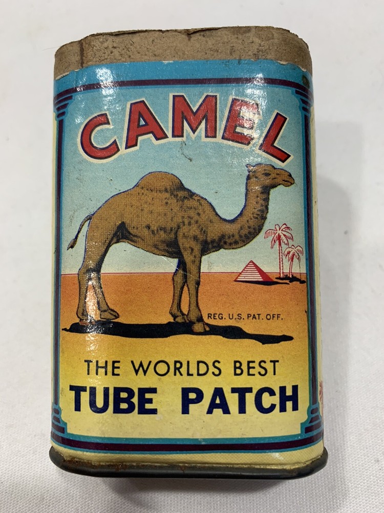 Vintage CAMEL Brand, Automobile Tube Patch Container.