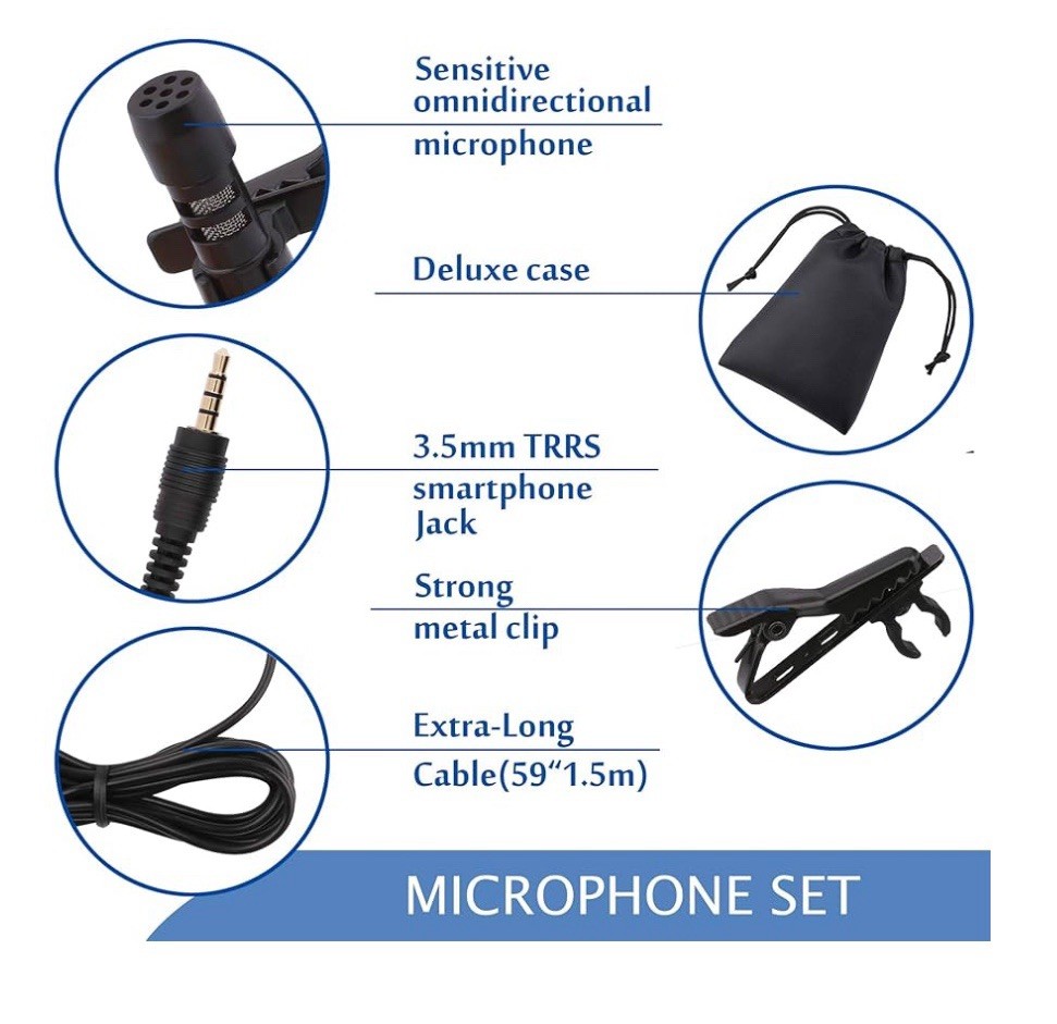 MIUONO Lavalier Microphone, 2000mm