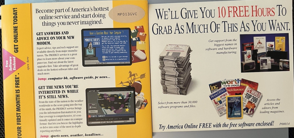 Vintage Prodigy Internet Service Software