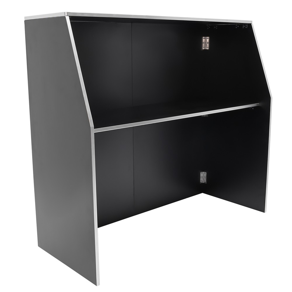 Rectangular Bar Cabinet Foldable Event Bar Portable Bar Cabinet Freestanding