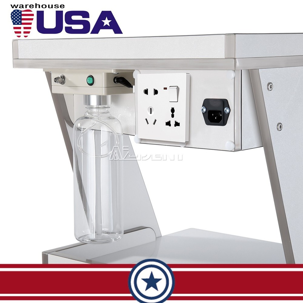 Three Layer Dental Trolley Built-in Socket With Auto-Water Supply System Acrylic