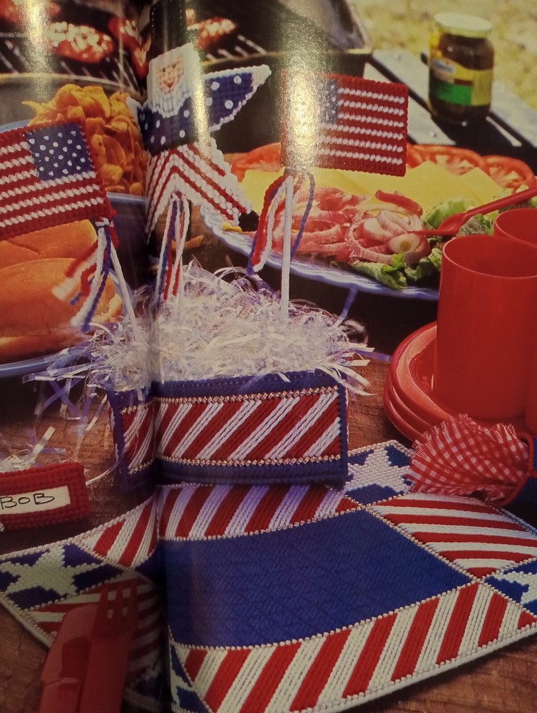 Holiday Christmas Decor Plastic Canvas Pattern Book Halloween Easter St Patrick