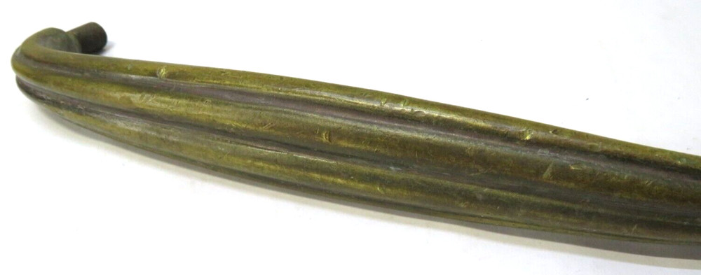 Antique Large Solid Brass Door Pull Handle 11 Inch 2Lb. 5 oz.