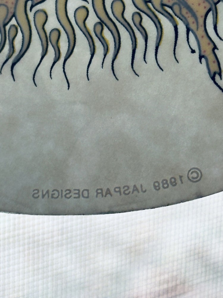 (2) Original Authentic 1988 Grateful Dead Moon / Sun Window Stickers