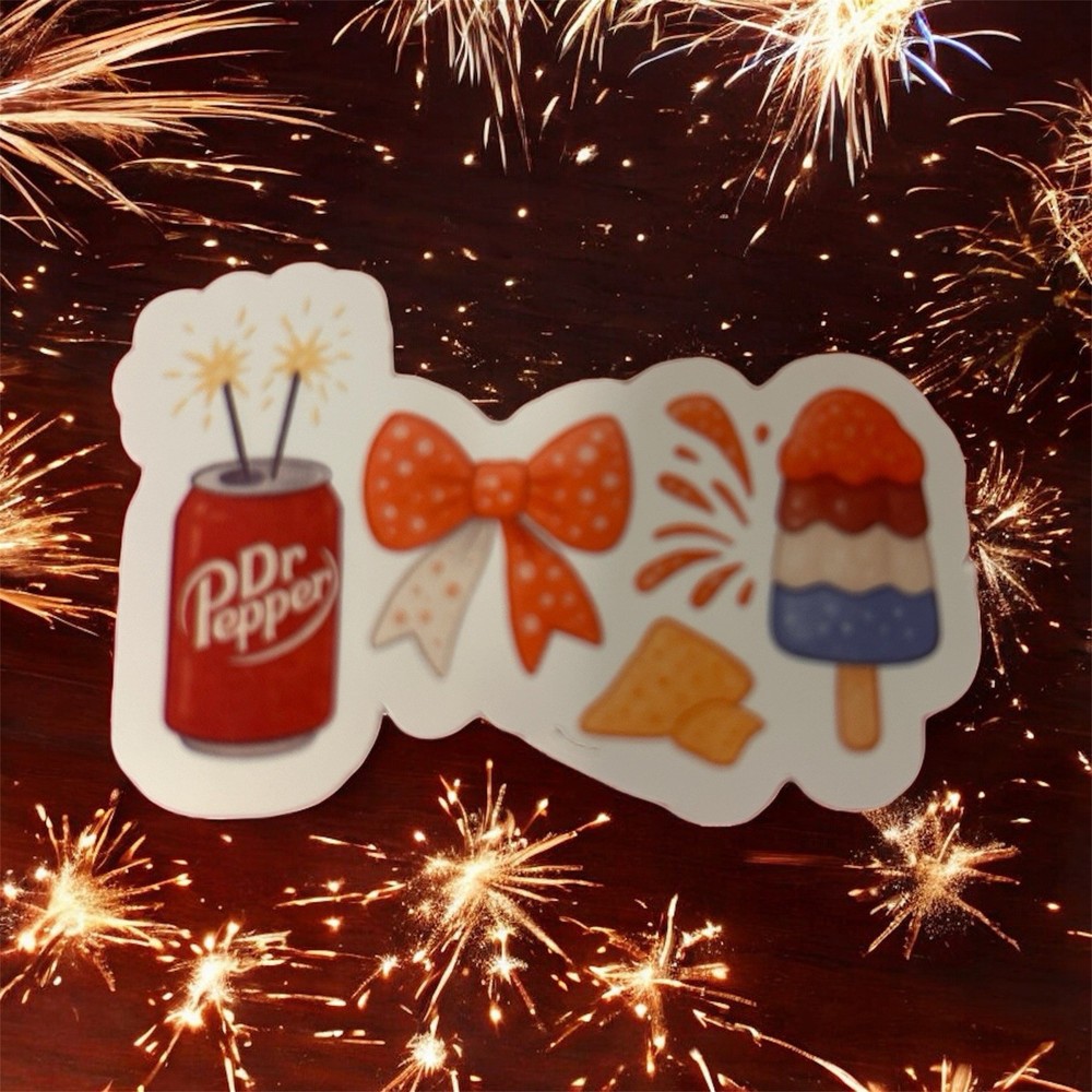 Handmade Dr Pepper Sticker