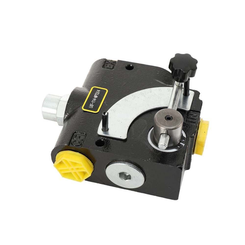 Hydraulic Flow Control Valve w/ Relief 3/4” NPT Adjustable Variable Directional