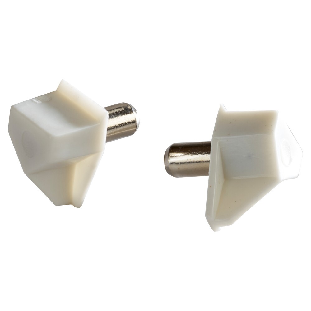 Rok Hardware Shelf Support 5mm Pin, White