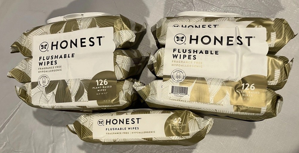 Honest Flushable Hypoallergenic Wipes Bundle