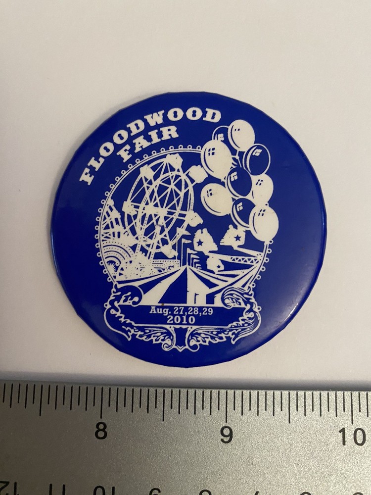 Floodwood Fair 2010 Pin Back Button P127
