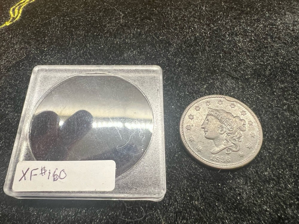 1836 Coronet Head Large Cent XF