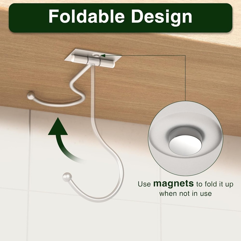 Modern Adhesive Banana Holder - Foldable Hook for Wall Mount Convenience