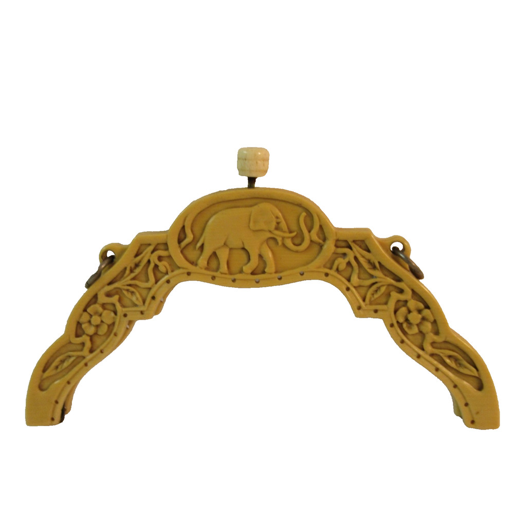 Antique Vintage Carved Purse Frame - NO US TARIFFS