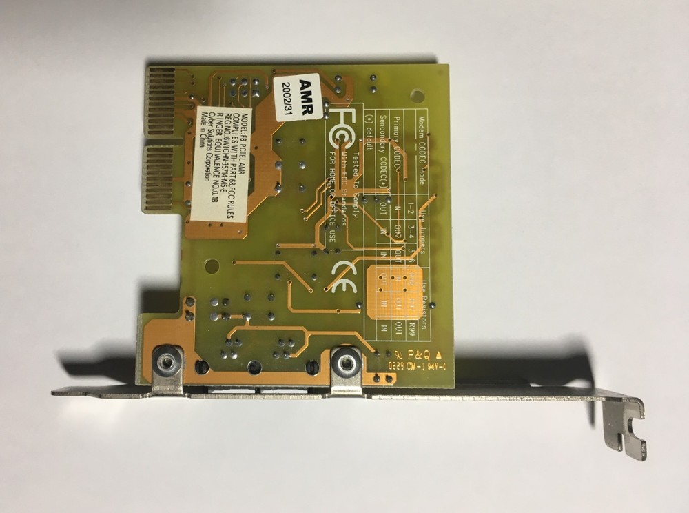 AMR V1.2 Desktop Computer PCI Micro Modem Card 56kbps