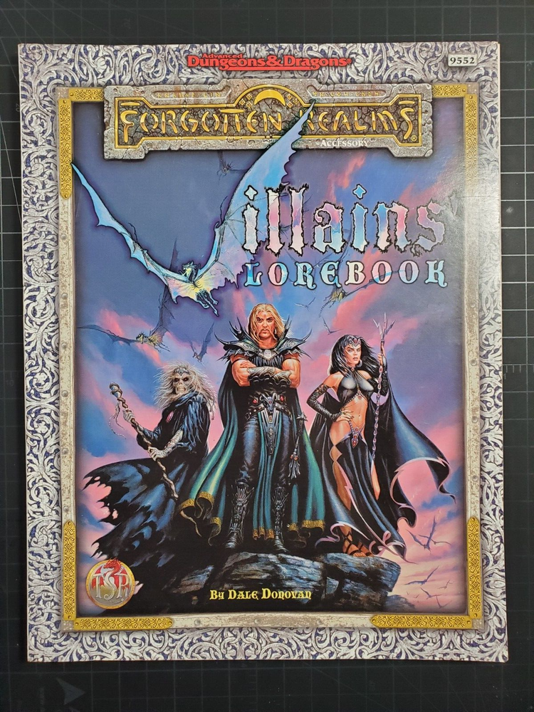 Advanced Dungeons & Dragons Villains' Lorebook Forgotten Realms Original