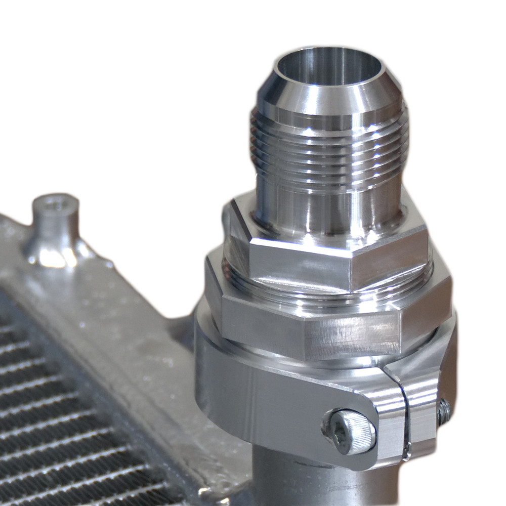 Radiator Compression Fitting -20AN; NO WELDING REQUIRED; 1.5" Diameter