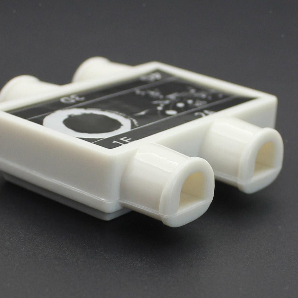 Portable 4 Notes Diatonic Pitch Pipe Box Tuner for Violin Practicing White