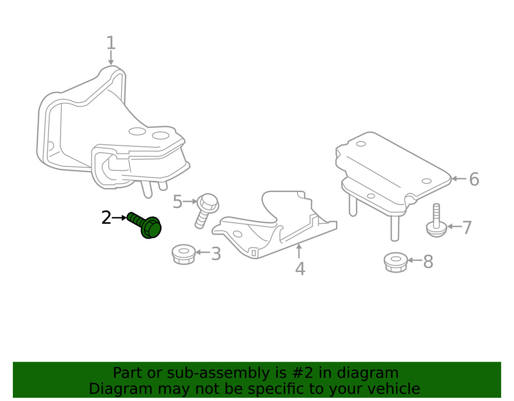 Genuine Nissan Front Mount Bracket Bolt 31377-JN00A