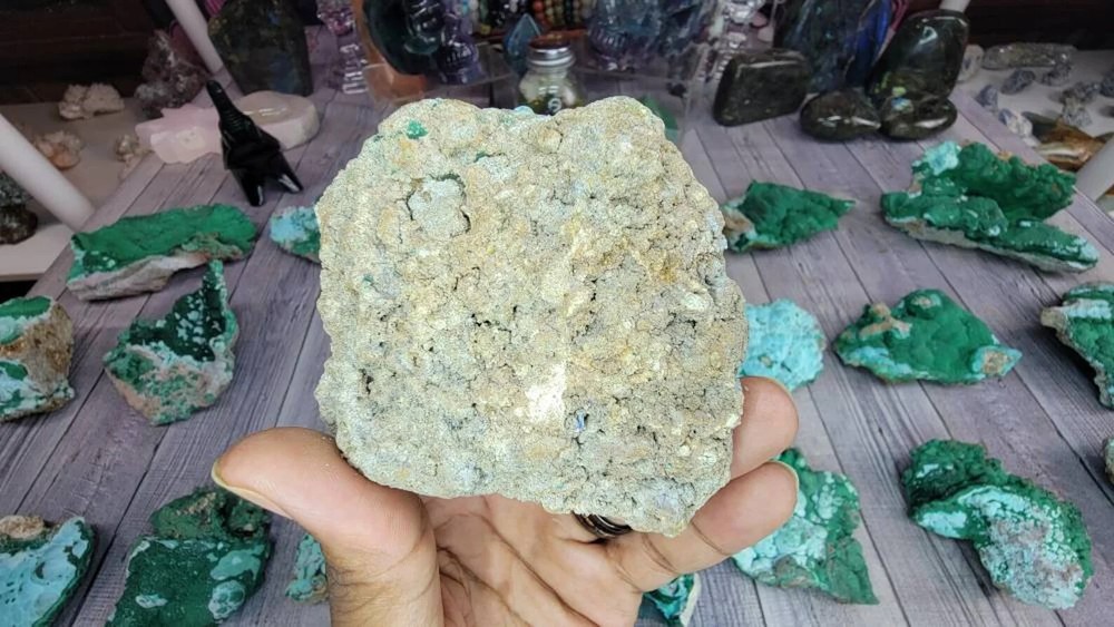 Rare Raw Malachite & Chrysocolla Specimen from Kolwezi, Congo