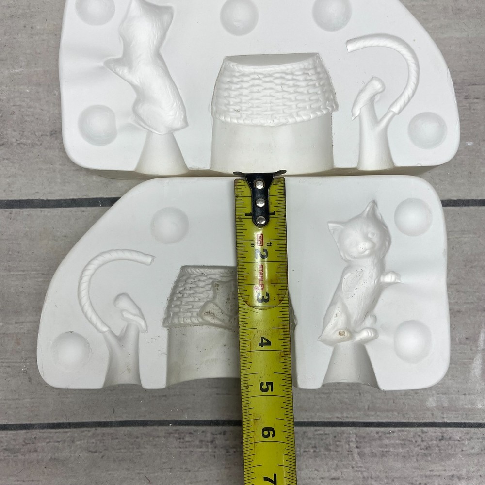 Longview Ceramic Casting Mold Kitty and Basket # MG-88