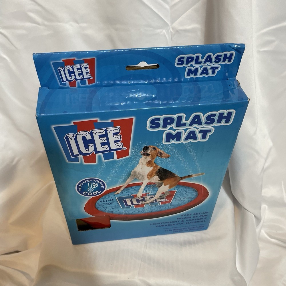 Icee Cooling Splash Mat For Pets Puncture Resistant-Wipes Clean-Portable