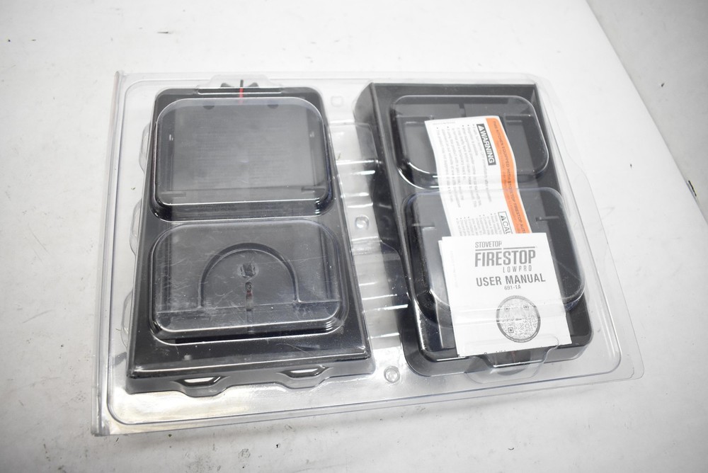 Stovetop Firestop LowPro Black Kitchen Range Safety Alarm Device Automatic New