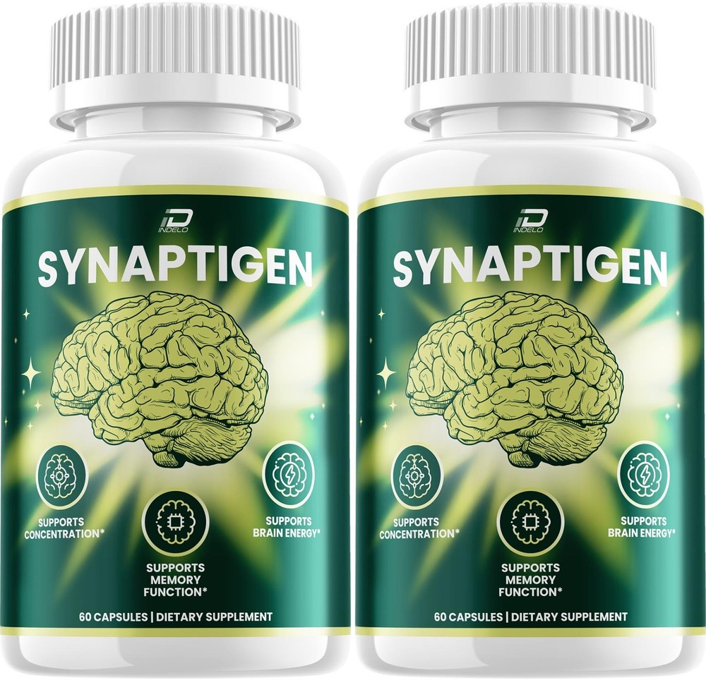 (2 Pack) Synaptigen Supplement Capsules – Synaptigen Natural Blend for Memory