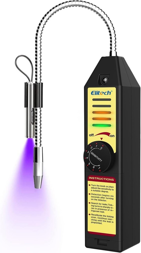 Professional Halogen Refrigerant Leak Detector - Quick Response & Visual Alerts