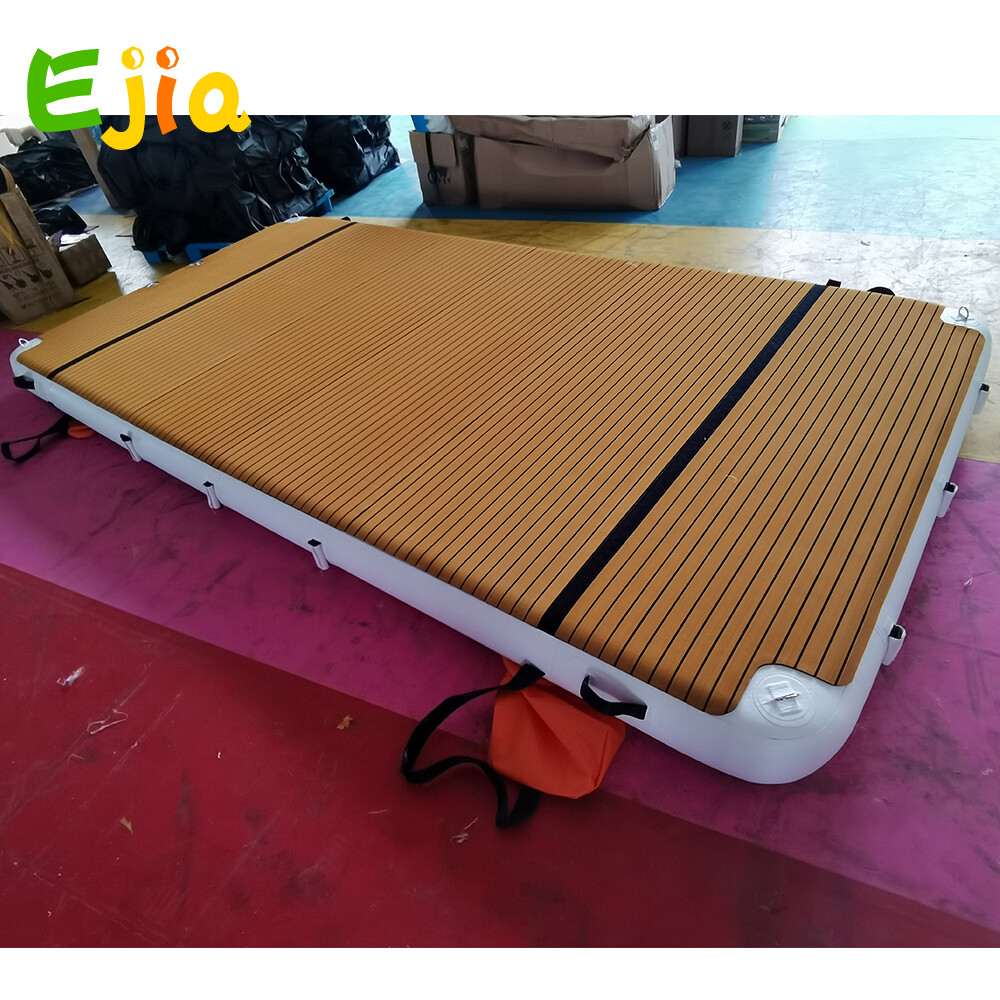 Inflatable Floating Dock Inflatable Floating Mat Water Platform for Lake Pool