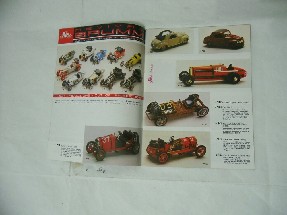BRUMM 1/43 SCALE MODEL KITS CATALOG.