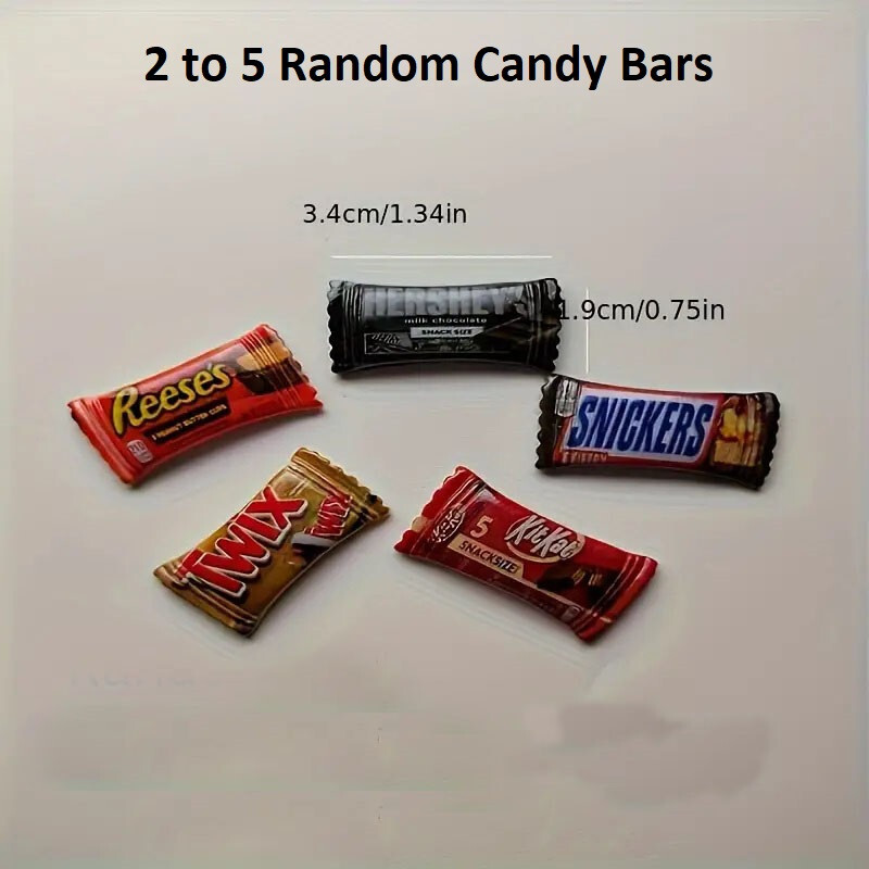 Dollhouse Candy Bars 1/12 Scale Real looking Random Pieces