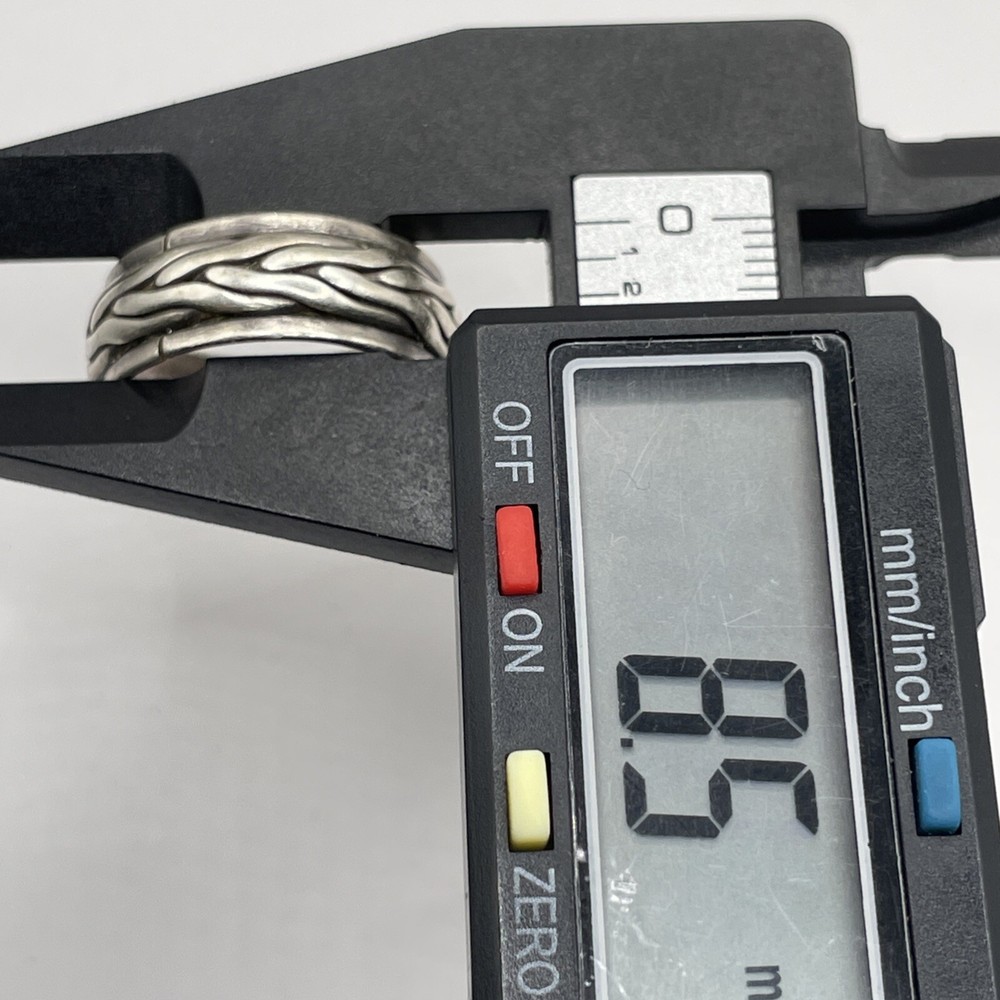 Braided Design Sterling Silver Ring Size 9.75 (8.6g)