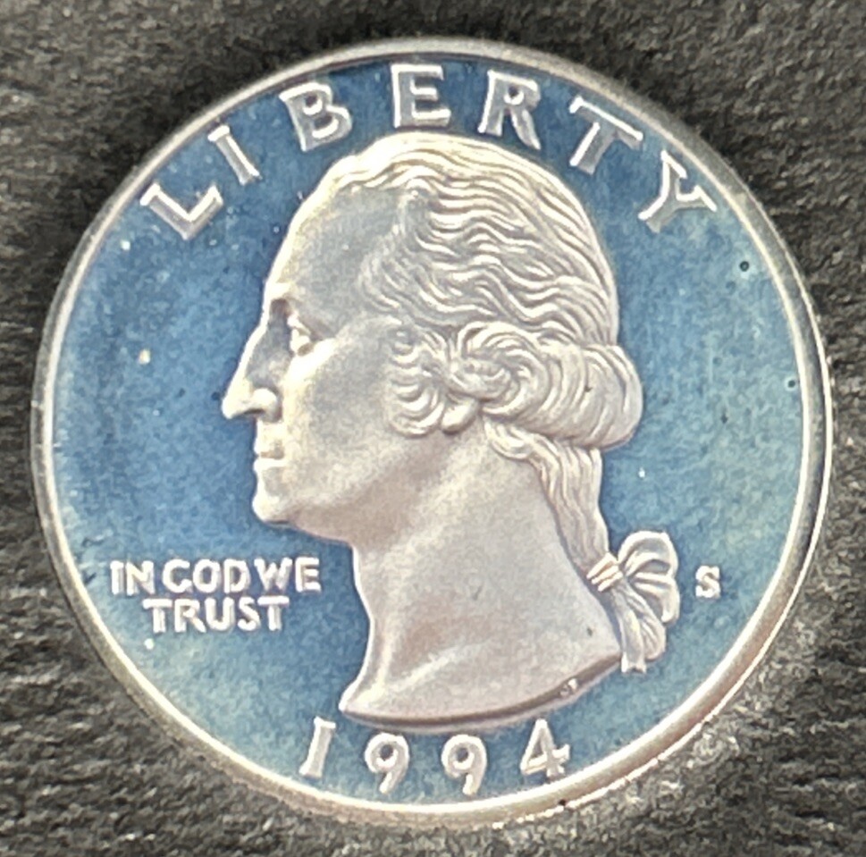 1994 S Proof Silver Washington Quarter From Proof Set