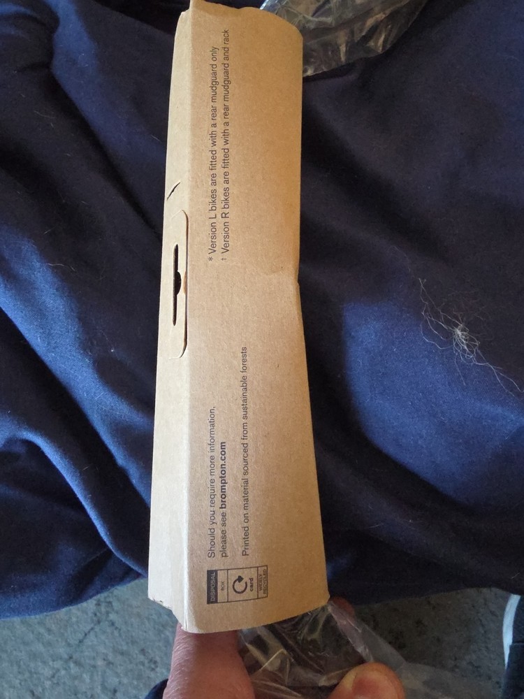 Brompton Rear Mudguard Blade VERSION R REAR