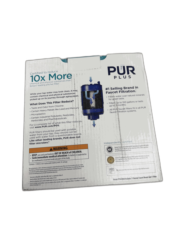PUR PLUS Faucet Mount Filtration System, Chrome