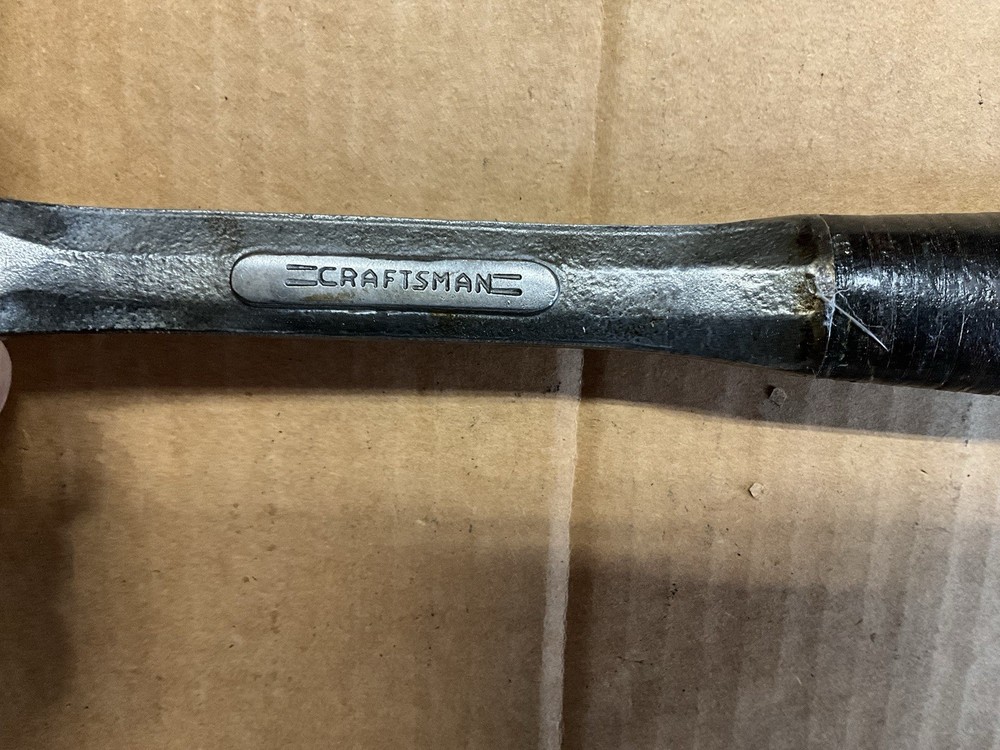 Vintage Craftsman Leather Handle Claw Hammer