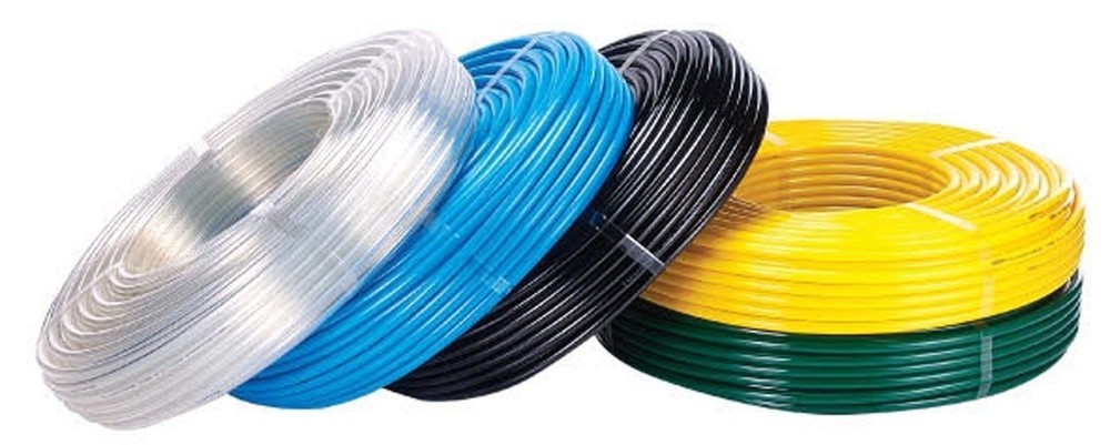 PU Polyurethane Plastic Pipe, 3/8" for Lubrication System 100M roll Bijur(Black)