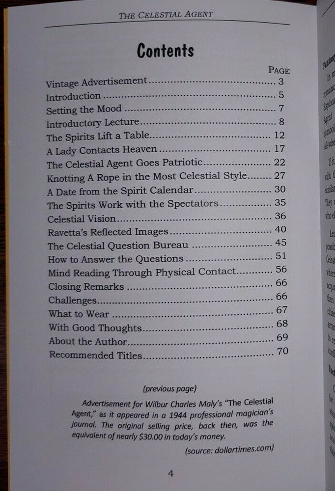 The Celestial Agent by Maly (Mentalism, Mental Magic)