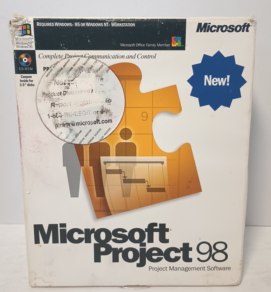Microsoft Project 98 Full Version For PC Complete