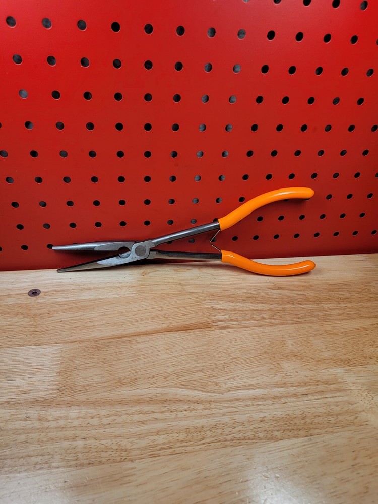 Mac Tools NICE P301731 11” Long Spring Loaded ORANGE Handle Needle Nose Pliers